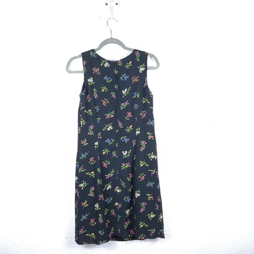 Vintage Talbots Floral Cottagecore Zipper Dress - Picture 5 of 8